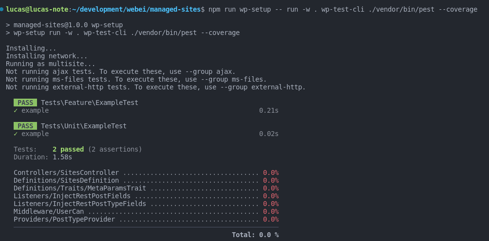 Pest coverage test